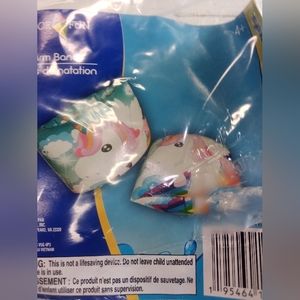 Inflatable Swimming Arm Bands Floaties Kids Pool Unicorn Design.